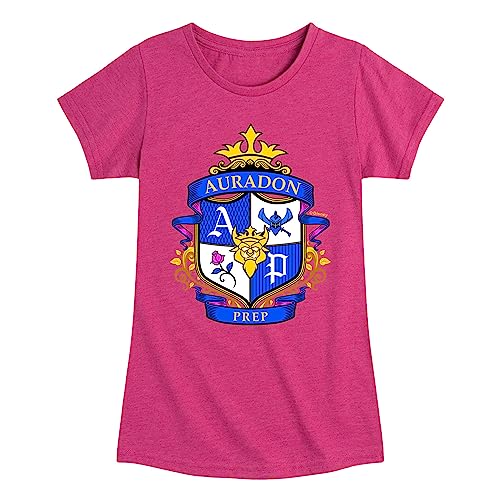 Disney - Descendants - Auradon Prep Crest - Toddler and Youth Girls Short Sleeve Graphic T-Shirt