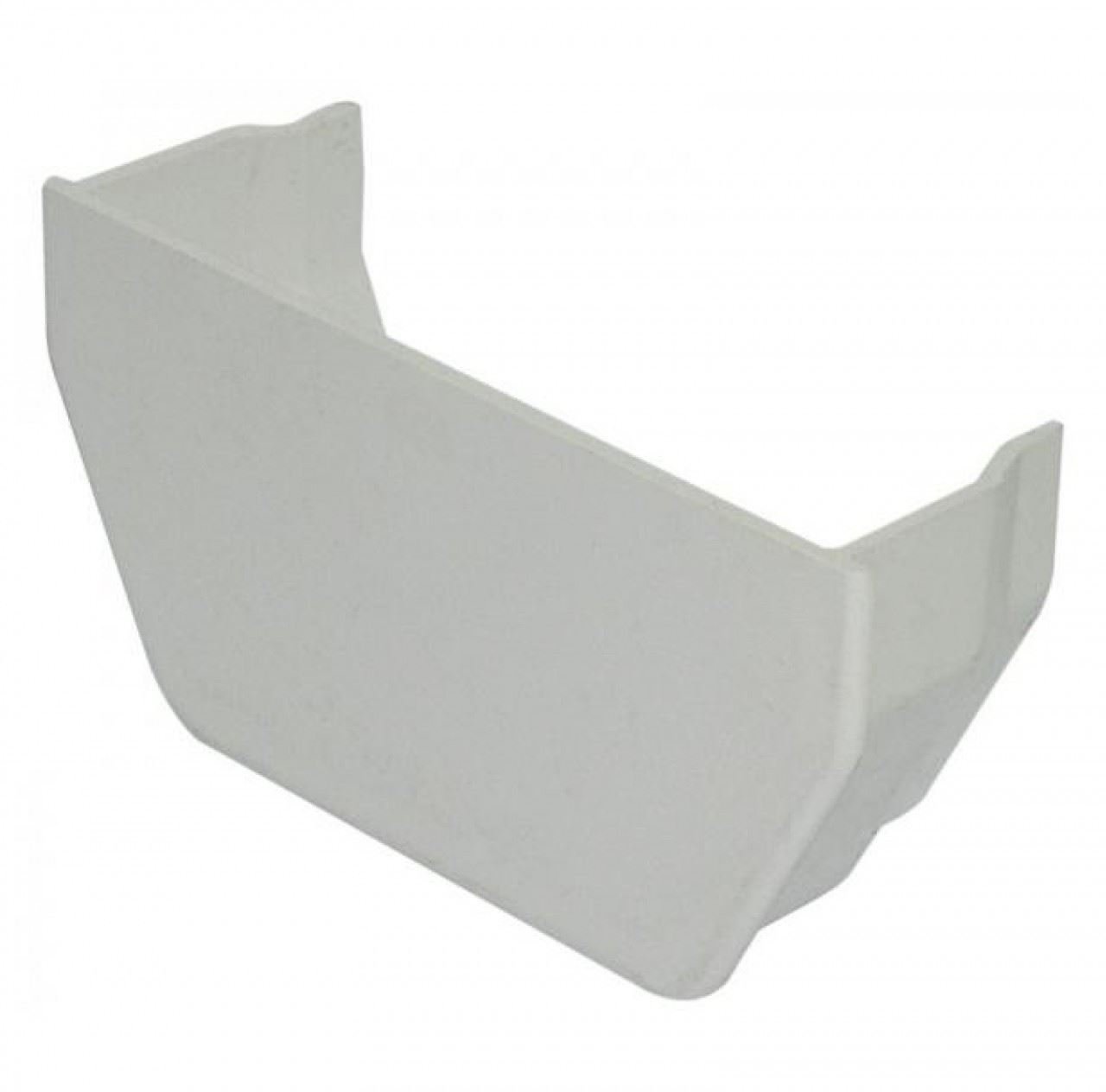 Floplast White 114Mm Square Gutter Internal Stop End