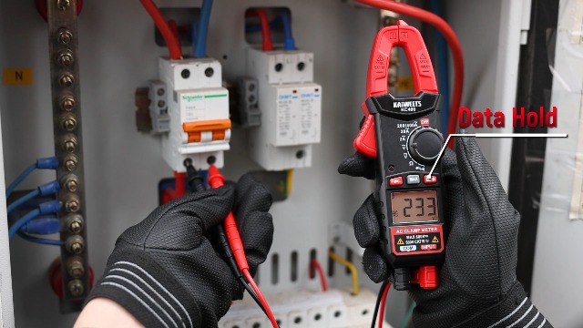 Image of KAIWEETS Digital Clamp Meter, Portable Size, 2000 Counts, Measures High AC Current 400A, 600V AC /DC Voltage, Resistance, Continuity, Diode, Auto Ranging Multimter, Voltage Tester, KC400