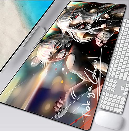 Mauspads Großes Anime Tokyo Ghoul Gaming Mauspad Computertastatur Schreibtischunterlage extra großes erweitertes weiches Mousepad XXL 30x70x0.3cm Cover