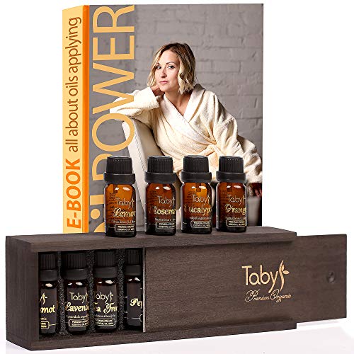 Aromatherapy Essential Oils for Humidifier 100% Natural 8 Oils Gift Set - Bergamot, Lavender, Tea Tree, Peppermint, Lemon, Eucalyptus, Orange, Rosemary