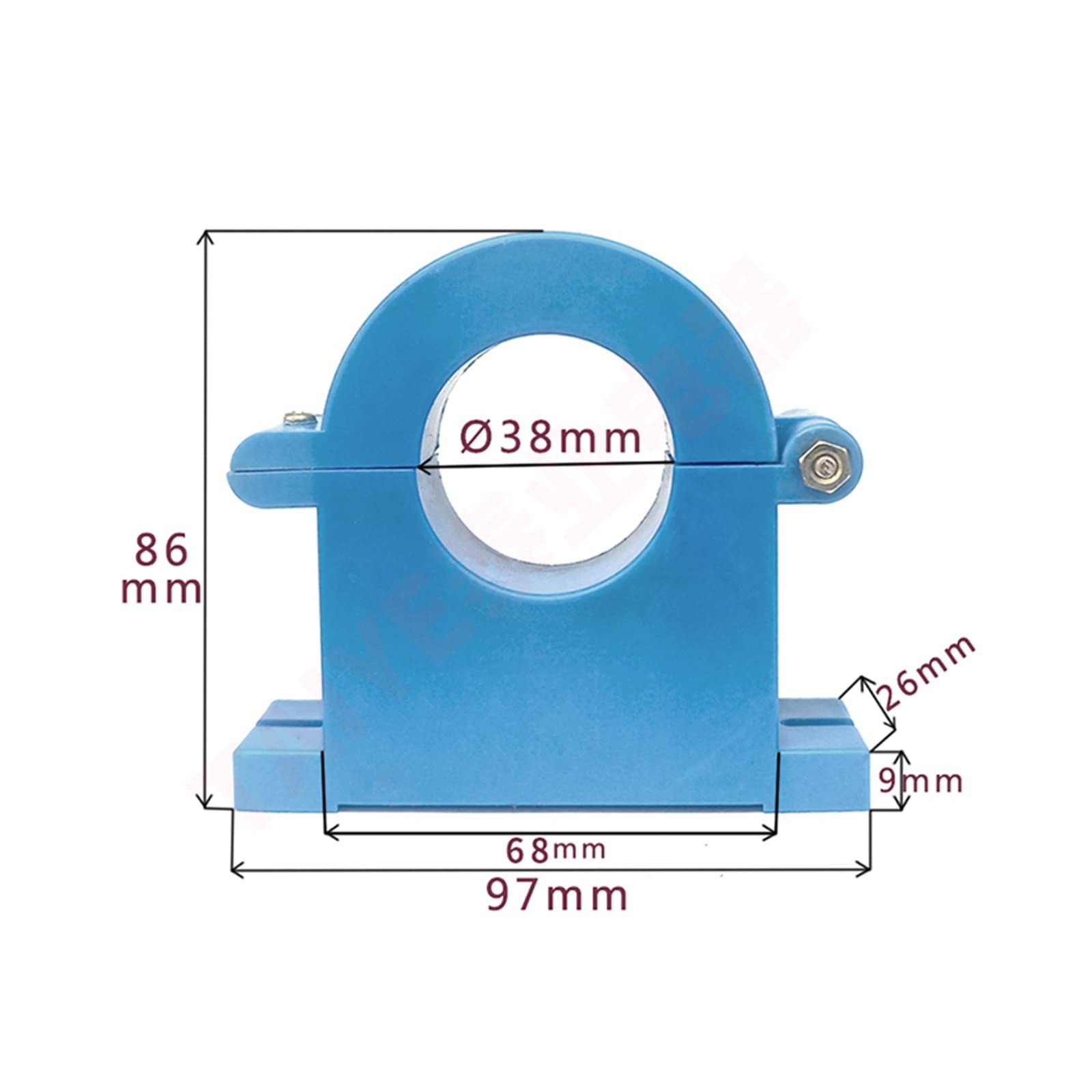 3 sztuk/partia Mini prąd AC CT 100A 200A 300A 400A 500A 600A 0,5 klasa transformatora prądu zmiennego dzielonego rdzenia CT czujnik transformatora mocy (300a)
