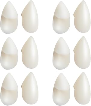 Vampire Teeth Fangs, Vampire Fangs Adults2 Pairs 15MM