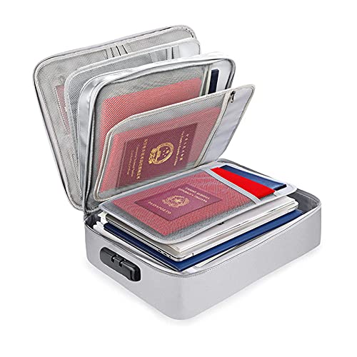 Upgraded Fireproof Document Box 6-Layer Large Space, File Organizer Bag with lock, Multi-Layer Portable Document Organizer Bag Γ’β¬βΉHolder for Home Office Travel Safe Upgraded Fireproof Document Box 6-Layer Large Space, File Organizer Bag with lock, Multi-Layer Portable Document Organizer Bag Γ’β¬βΉHolder for Home Office Travel Safe