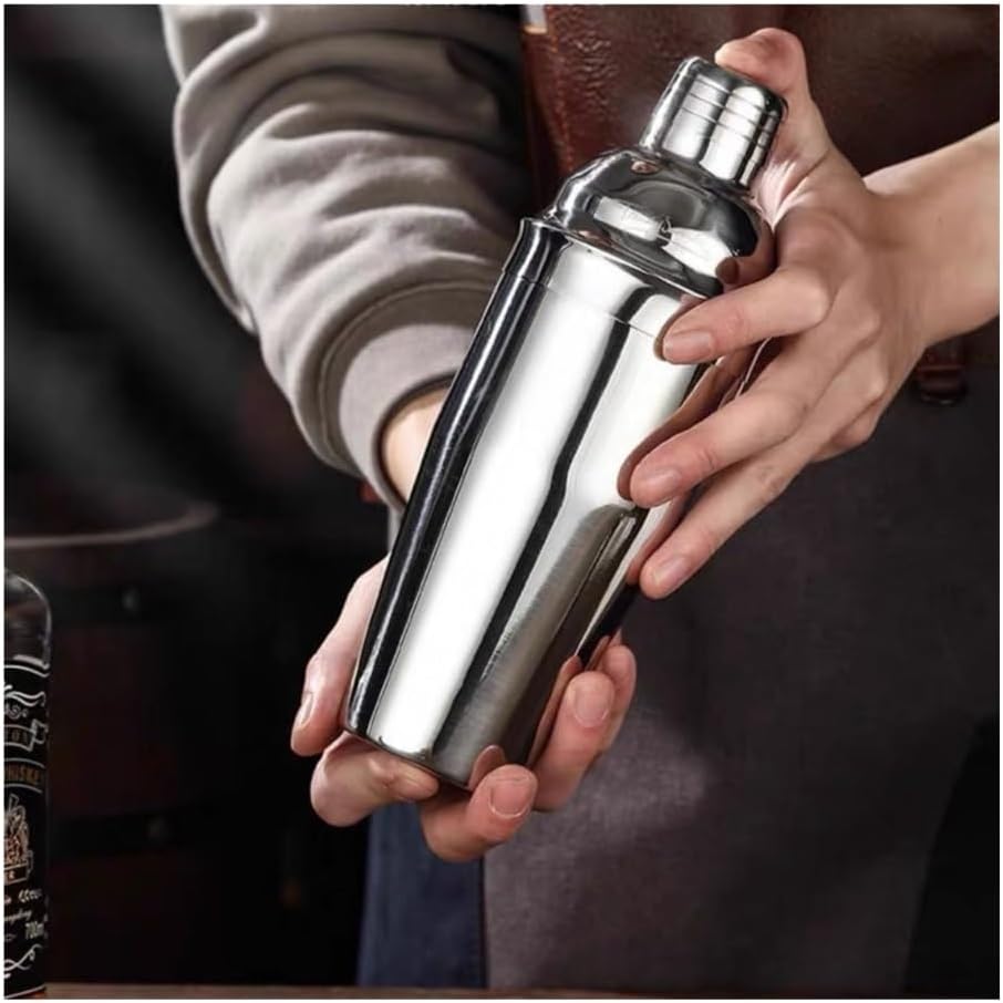 Cocktail Shaker Stainless Steel Cocktail Shaker, Bartender Ice Mixer Tool with Ergonomic Grip