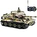 BlueFit Remote Control Tank RC Tank - German Tiger I Panzer, Battery, Light, Sound, Rotating Turret and Recoil Action When Cannon Artillery Shoots, Mini 1:72 Scale, Assorted Color