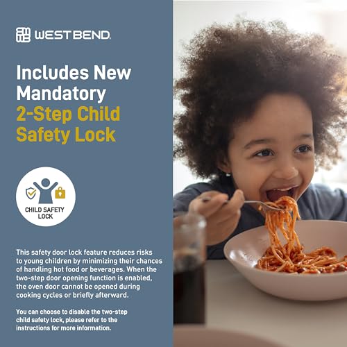 West-Bend-3-in-1-Microwave-Air-Fryer-Convection-Oven-1000-Watts-with-10-Power-Levels-and-12-Presets-Speed-Defrost-Electronic-Control-Panel-and-Glass-Turntable-13-Cubic-Feet-Stainless-Steel