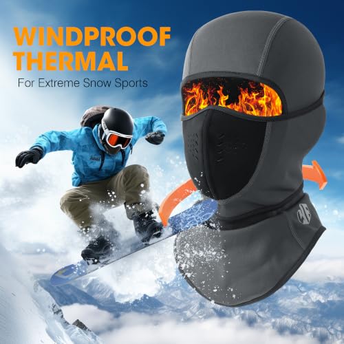 Image of WTACTFUL Winter Balaclava Ski Mask Men Warm for Cold Weather Ski Motorcycle