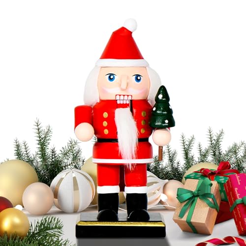 Genérico Figuras Decorativas Navideñas - Pequeños Soldaditos de Madera para Escritorio,Centros de Mesa Decoración Hogar para Estantería Dormitorio Salón Repisa Ventana Biblioteca