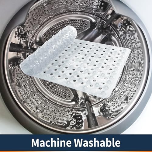 image for Yimobra Bathtub Shower Mat 34.5 x 15.5, Non Slip Bath Mats for Tub Flo