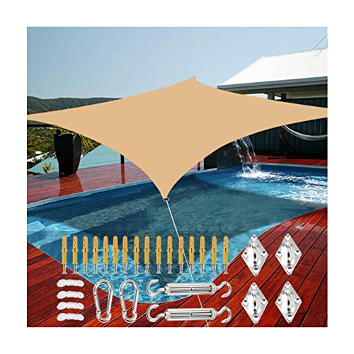 Canopée sail de protection solaire étanche 98% anti-UV pour auvent de jardin et cour