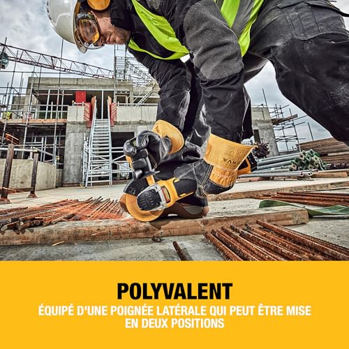Meuleuse Sans Fil DEWALT DCG406NT XR 18V – Moteur Brushless, Interrupteur à Palette - vue 10