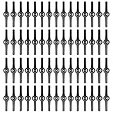 Viitech 60 Pcs Cuchillas de Repuesto para Cortacésped de Plástico, 14 cm de Cuchillas de Repuesto de Plástico Negro Cuchillas, Cuchillas de Plástico...