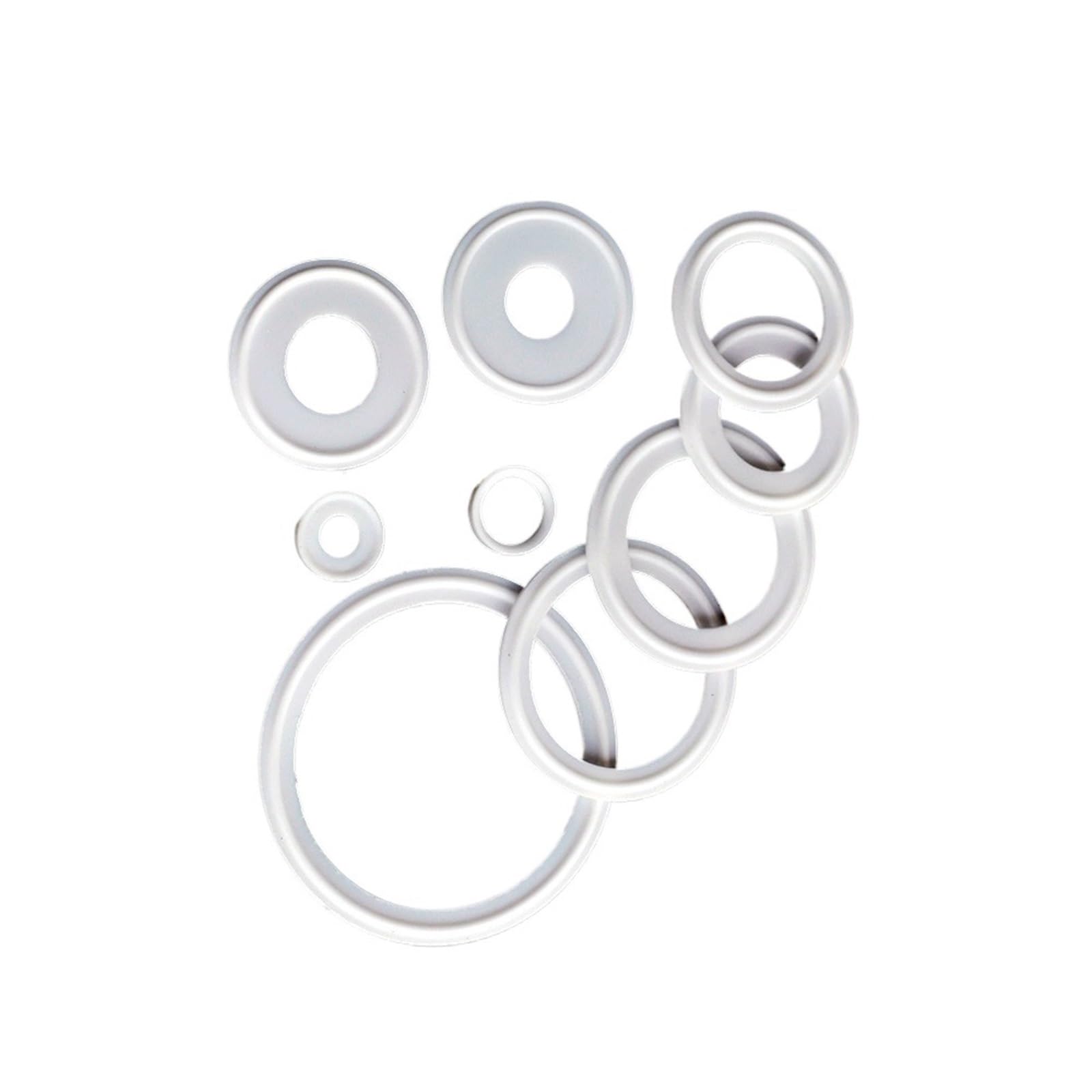 5 uds ajuste 19mm-tubo X 219mm O/D Tri abrazadera férula PTFE tira de sellado junta anillo arandela de alta calidad (Tamaño : 219mm-233mm)