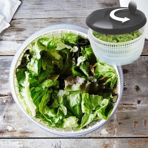 Secador De Salada Manual Centrífuga De Salada E Verduras 4 Litros Cores Sortidas Linha Premium FOCAC