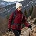 CAMEL CROWN Damen Skijacke Wasserdicht 3 in 1 Wintermantel mit Fleece-Innenseite Warm Winddicht für Schnee Outdoor Wandern, Rot-B611, M