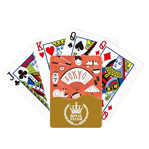 Sushi Geisha Japan Tokyo Japanese Royal Flush Poker Spielkartenspiel