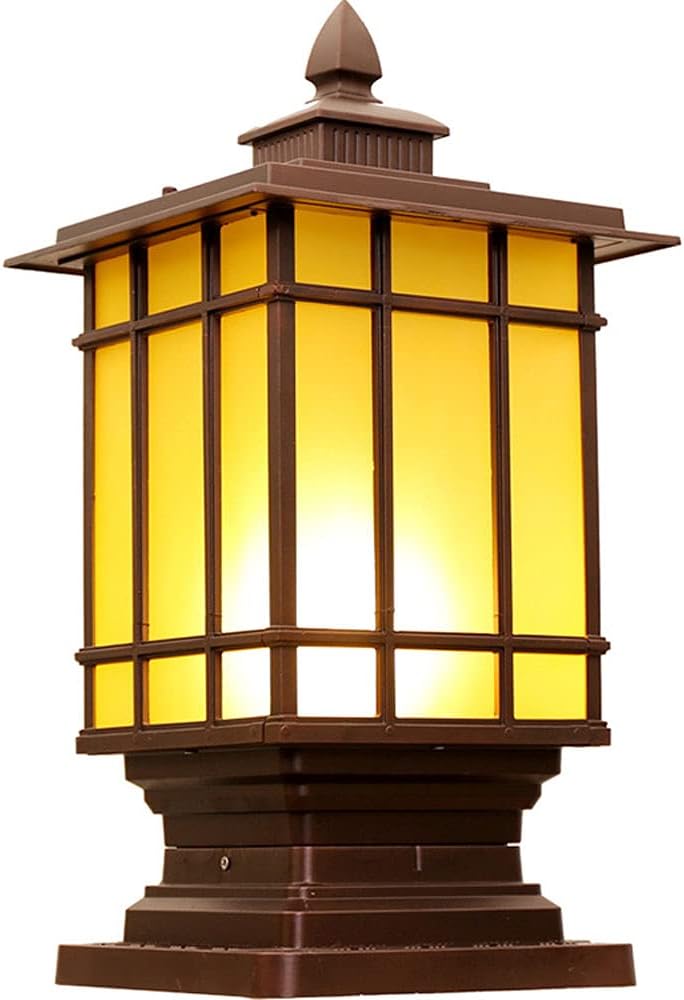 Courtyard light Outdoor Pillar Light Outdoor Lighting Products Outdoor Floor Lamp Wall Bridge Head Porch Streetlight Terrace Pillar Lantern Garden Column Lamp For External Villa Lighting Fixture ( Siz