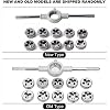 Tap and Die Set, Metric Screw Threads, Metric Tap and Die Set, Suitable for Cutting Materials Such As Steel, Aluminum and Plastics
