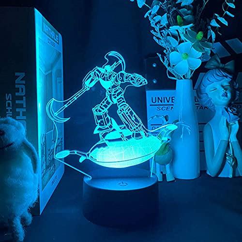 3D Anime Lamp Illusion Light Nightlight Japonais Ufo Robot Goldorak Chambre Led Veilleuse Lampe Pour Enfants Filles Cadeau D'Anniversaire Lampe De Bureau En Plus-Remote control