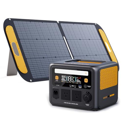 VTOMAN Jump 600X 600W Portable Power Station with 110W Foldable Solar Panel