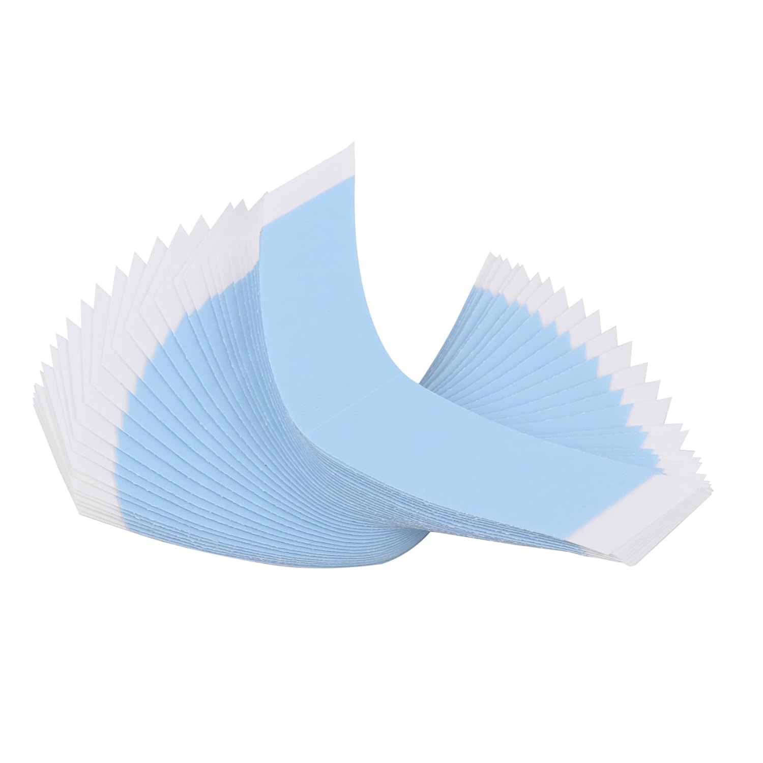 WOONEKY 72pcs Double-Sided Toupee Adhesive Tape for Lace Wigs and Hair Extensions Strong Hold Strips for Comfortable Breathable Use