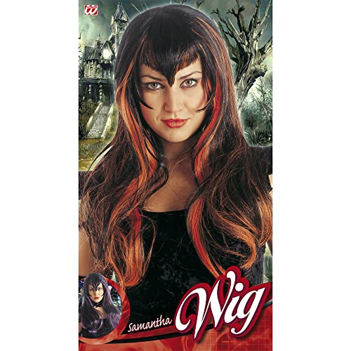 Mens Samantha (Orange/Purple) Wig for Hair Accessory Fancy Dress