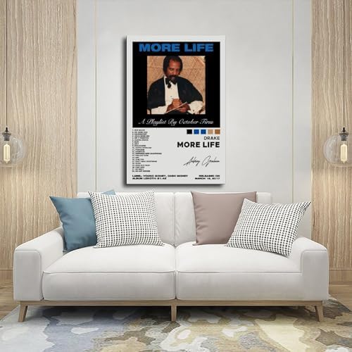 OGASOGH Drake More Life Album Poster Canvas Wall Art Poster Decor Gift - 4