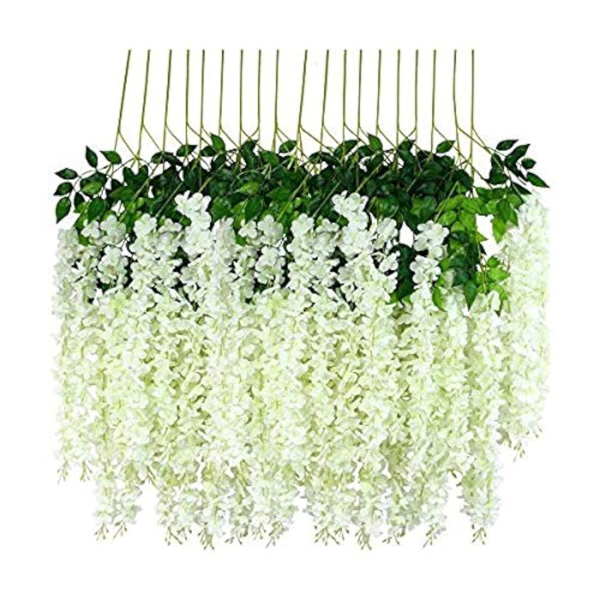 Artificial Polyester Hanging Flower Wisteria Vines