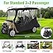 MASHELLY Golf Cart Enclosure for Club Car DS Precedent | 4-Passenger Waterproof Cover with Extended Roof & Roll-Up Windshield