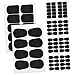 FUNOMOCYA 94pcs Bass Clarinet Cushion for Sax Patch for Sax Pad Oval Teeth Pads Air Cushion Teether Food Grade Silicone Mat Cushion