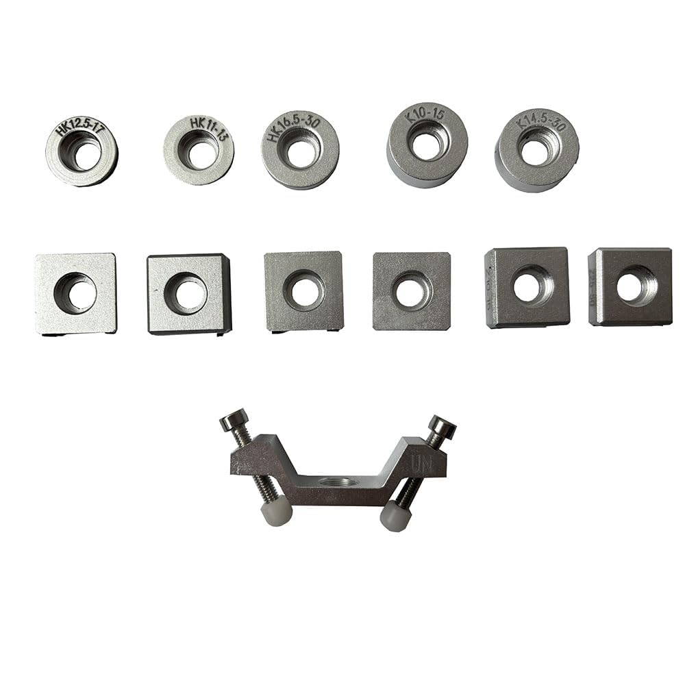 12pcs Leeb Hardness Tester Durometer Support Rings for Testing Cylindrical and Sphericaloutside Surface