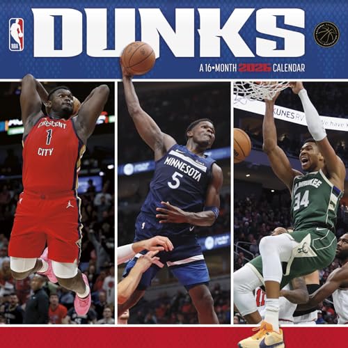 2026 NBA Dunks Wall Calendar