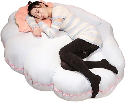 3D Wearable Ocean Princess Seashell Decorative Sea Animal Pillow Large Clam Shell Throw Pillows Soft Velvet Insert Decorative Pillow Cushion Floor Pillow for Couch Bed Living Room 79IN, Blue