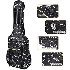 Étanche Oxford Guitar Bag 39/40 / 104.1cm Modèle de coque musicale rembourré Sac de voyage en nylon pour guitare… - Les Beatles, Paul McCartney, John Lennon, RIngo Starr, George Harrison Étanche Oxford Guitar Bag 39/40 / 104.1cm Modèle de coque musicale rembourré Sac de voyage en nylon pour guitare… – Image 6
