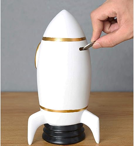 Miniatura 2 de Gaolinci Banco de monedas, caja de dinero, alcancía, decoración del hogar, decoraciones temáticas espaciales para habitación de niños