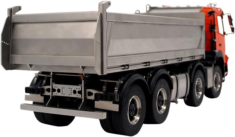 Jdm-161 1/14 8X8 Rc Hydraulic Dumper Truck Model with Motor Esc Servo Radio Controller Differential Lock