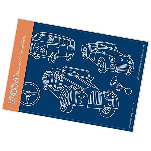 Claritystamp - Gabarit tracage du parchemin voitures Groovi - 15 x 10.5 cm Cover
