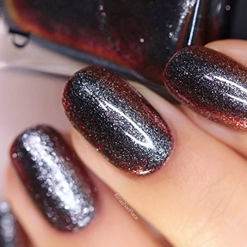 Image of ILNP Grand Entrance - Gunmetal Metallic Duochrome Nail Polish