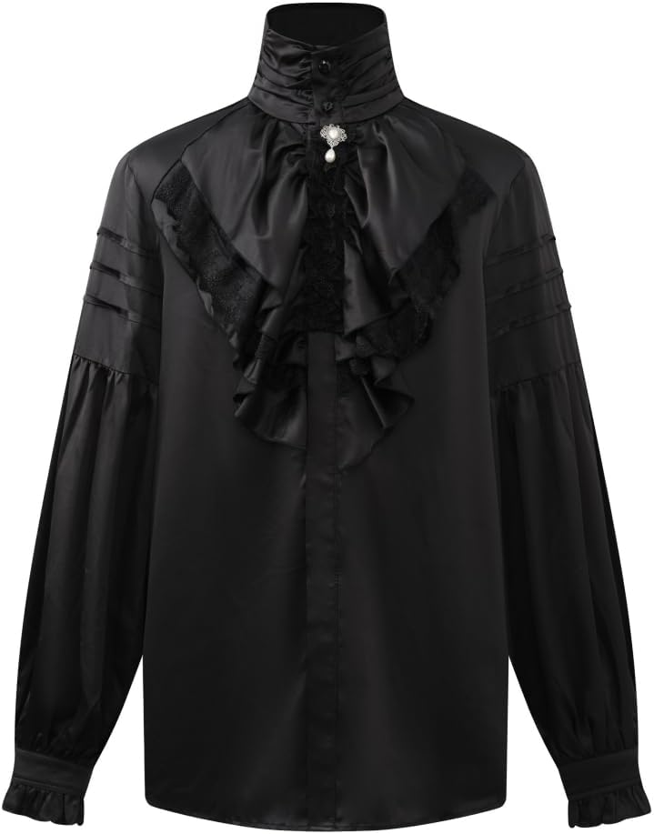 Apocrypha Mens Pirate Shirt Vampire Renaissance Victorian Medieval Gothic Party Costume