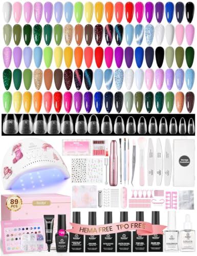 Image of Beetles Christmas Gel Nail Polish Kit with U V Light, 35Colors Gel Nail Set