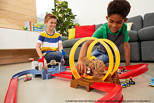 Hot Wheels Mario Kart Castillo de Bowser Pista para coches de juguete con lanzadores Mattel HFY14