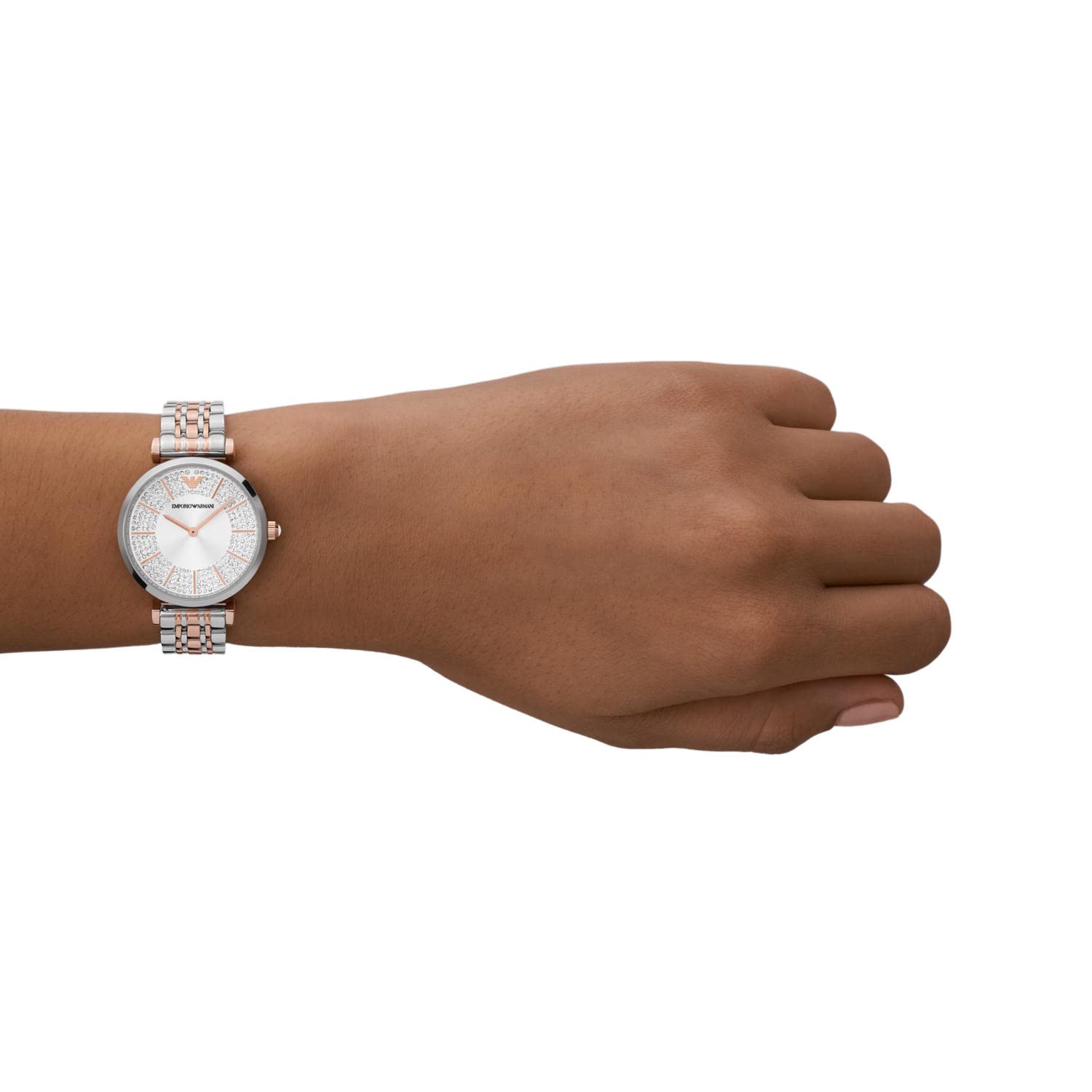 Emporio Armani Damenuhr mit Edelstahlarmband