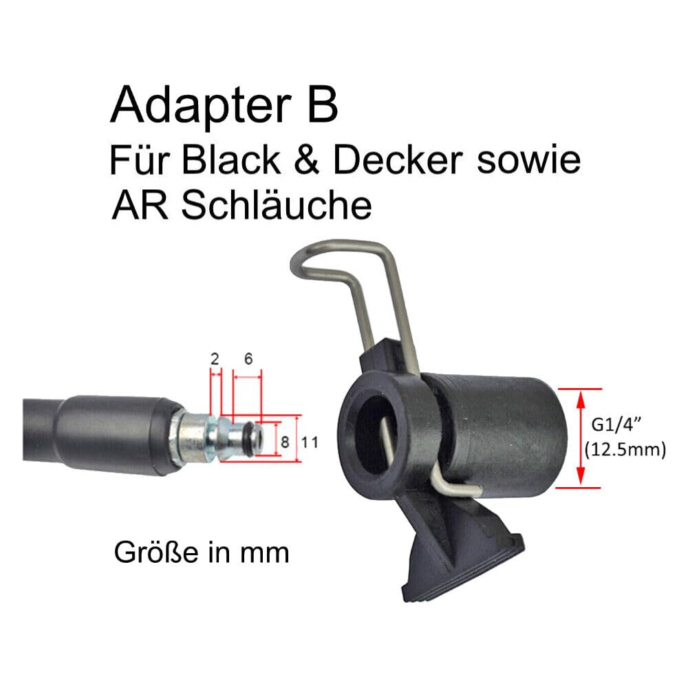 Monave 10 m pijpreinigingsset compatibel met Kärcher/Bosch/Lavor