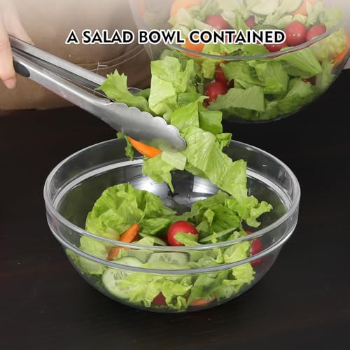 Ourokhome Girador de salada com tigela de salada, secador de alface grande com uma mão, utensílios d