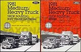 1981 Ford F B C L 600-9000 Medium and Heavy Truck Repair Shop Manual Set