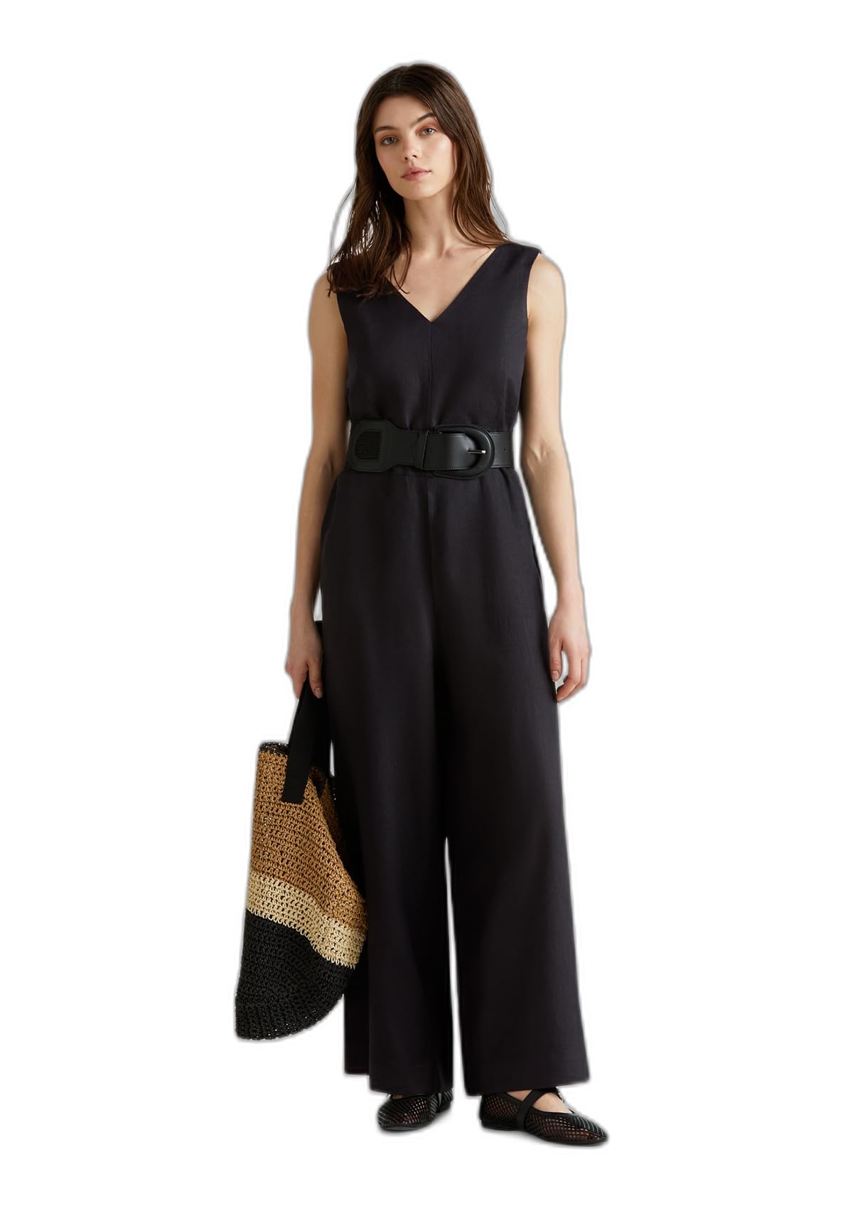 United Colors of Benetton Kombinezon damski, czarne, S