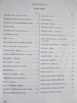 Paperback MICHAEL AARON PIANO COURSE Grade Three The Modern Approach to Piano Study Book