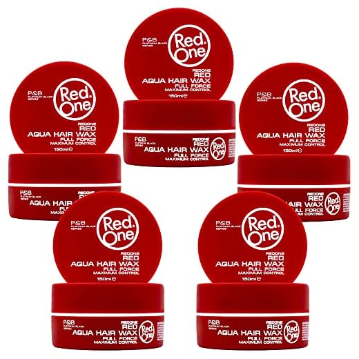 LOT 5 RED ONE MAXIMUM CONTROL AQUA HAIR WAX FULL FORCE RED 150ML/5FL.OZ