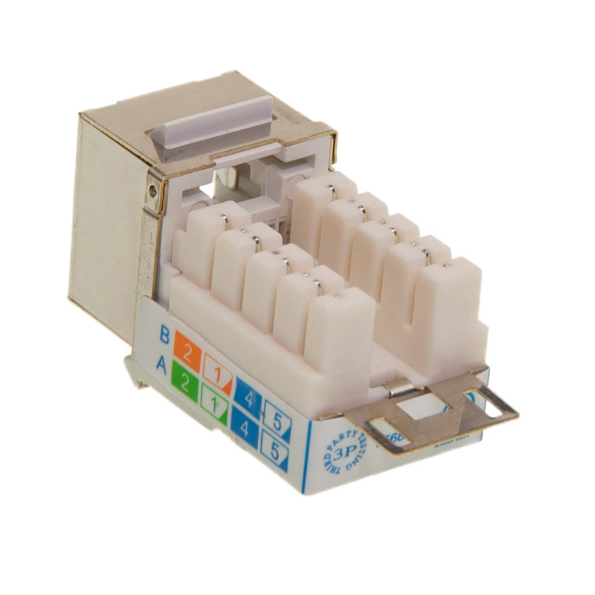 Amazon.com: Shielded Cat5e Keystone Jack, RJ45 Female to 110 Punch